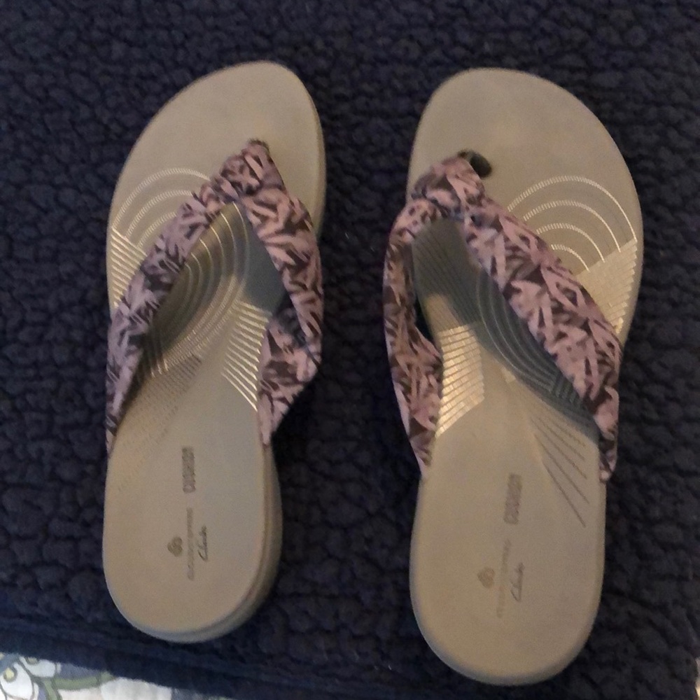 Purple/Black Womens Cloudstepper Clark Sandals